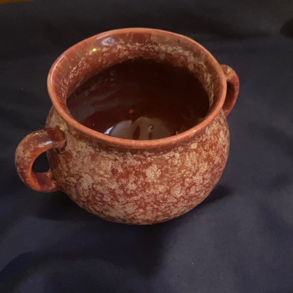 Rustic Red Ceramic Vase possibly Roseville